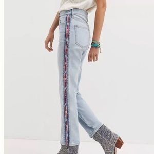 NEW Anthropologie Pilcro The Vintage Straight Jeans Seammed 27
